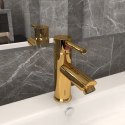 BATERIA UMYWALKOWA ZŁOTE WYKOŃCZENIE 130X176 MM