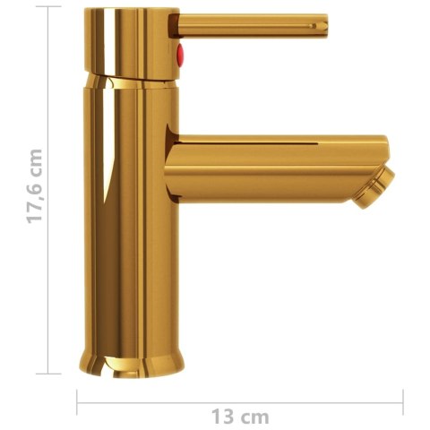 BATERIA UMYWALKOWA ZŁOTE WYKOŃCZENIE 130X176 MM