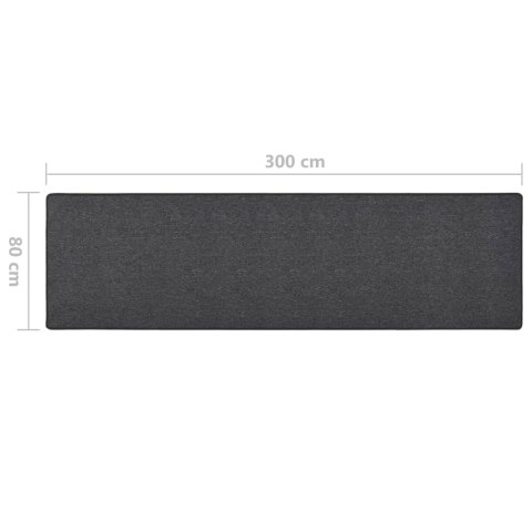 DYWANIK ANTRACYTOWY 80X300CM