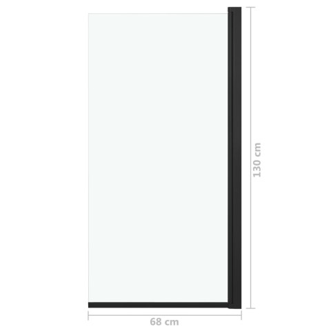 KABINA PRYSZNICOWA ESG 68X130CM CZARNA