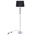 LAMPA PODŁOGOWA Z DEKORACYJNYMI KULAMI WYSOKA CZARNA