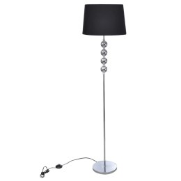 LAMPA PODŁOGOWA Z DEKORACYJNYMI KULAMI WYSOKA CZARNA