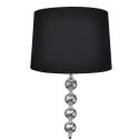 LAMPA PODŁOGOWA Z DEKORACYJNYMI KULAMI WYSOKA CZARNA
