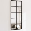 LUSTRA ŚCIENNE 2 SZT. CZARNA RAMA 100X40CM METAL