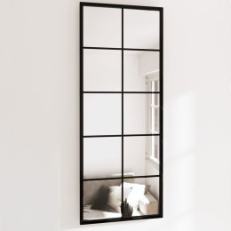 LUSTRA ŚCIENNE 2 SZT. CZARNA RAMA 100X40CM METAL