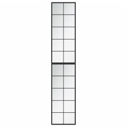 LUSTRA ŚCIENNE 2 SZT. CZARNA RAMA 100X40CM METAL