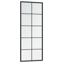 LUSTRA ŚCIENNE 2 SZT. CZARNA RAMA 100X40CM METAL