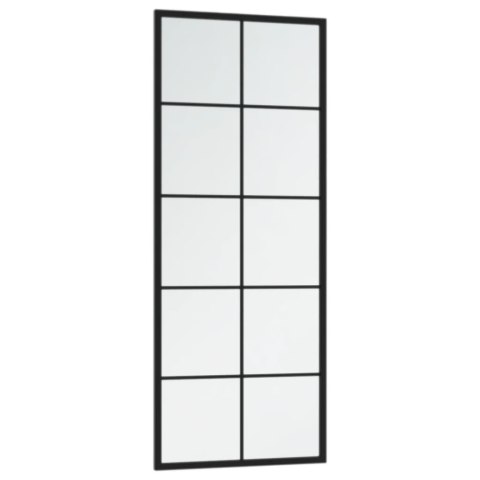 LUSTRA ŚCIENNE 2 SZT. CZARNA RAMA 100X40CM METAL
