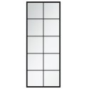 LUSTRA ŚCIENNE 2 SZT. CZARNA RAMA 100X40CM METAL