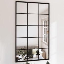 LUSTRA ŚCIENNE 3 SZT. CZARNA RAMA 100X60CM METAL