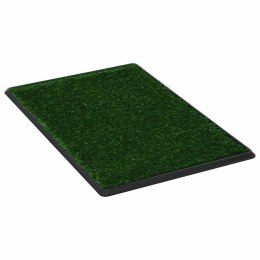 TOALETA DLA ZWIERZĄT Z TACĄ I SZTUCZNĄ TRAWĄ ZIELEŃ 76X51X3CM