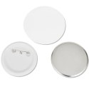 PRZYPINKI 500 SZT. 44 MM ZESTAW DO PRAS DO PRZYPINEK PLASTIKOWY TYŁ METAL