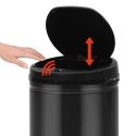AUTOMATYCZNY KOSZ NA ŚMIECI Z CZUJNIKIEM 40 L STAL CZARNY