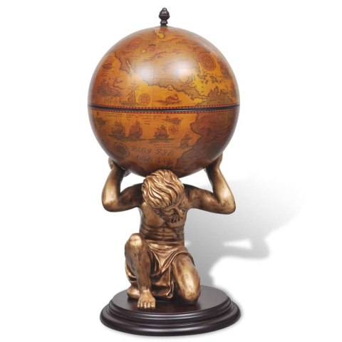 GLOBOBAR ZE WSPORNIKIEM W FORMIE ATLASA 42X42X85CM,