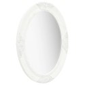 LUSTRO ŚCIENNE W STYLU BAROKOWYM 50X70CM BIAŁE