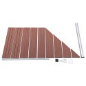 PANEL OGRODZENIOWY WPC 95X(105-180)CM BRĄZOWY