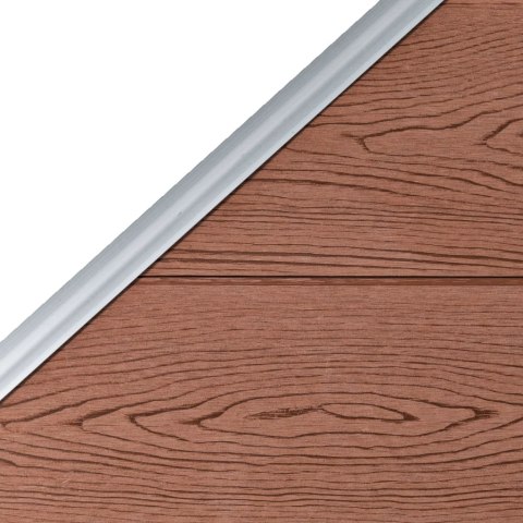 PANEL OGRODZENIOWY WPC 95X(105-180)CM BRĄZOWY