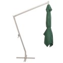 PARASOL OGRODOWY WISZĄCY 300X300CM ALUMINIOWY ZIELONY