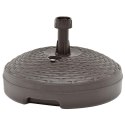 PODSTAWA POD PARASOL 20 L BRĄZOWA RATTAN Z TWORZYWA