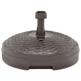 PODSTAWA POD PARASOL 20 L BRĄZOWA RATTAN Z TWORZYWA