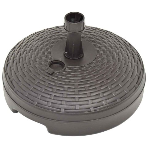 PODSTAWA POD PARASOL 20 L BRĄZOWA RATTAN Z TWORZYWA