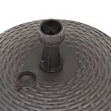 PODSTAWA POD PARASOL 20 L BRĄZOWA RATTAN Z TWORZYWA