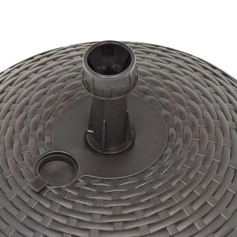 PODSTAWA POD PARASOL 20 L BRĄZOWA RATTAN Z TWORZYWA