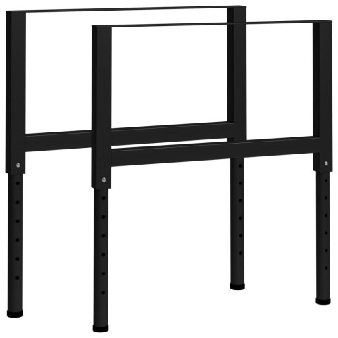REGULOWANE RAMY STOŁU ROBOCZEGO 2 SZT. METAL 85X(69-95,5)CM