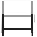 REGULOWANE RAMY STOŁU ROBOCZEGO 2 SZT. METAL 85X(69-95,5)CM