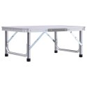 SKŁADANY STOLIK TURYSTYCZNY BIAŁY ALUMINIOWY 60X45CM