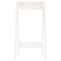 STOŁKI 2 SZT. BIAŁE 40X40X75CM LITE DREWNO SOSNOWE