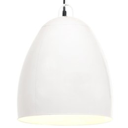 INDUSTRIALNA LAMPA WISZĄCA 25 W BIAŁA OKRĄGŁA 42CM E27