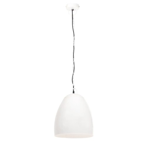 INDUSTRIALNA LAMPA WISZĄCA 25 W BIAŁA OKRĄGŁA 42CM E27