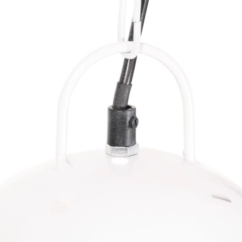 INDUSTRIALNA LAMPA WISZĄCA 25 W BIAŁA OKRĄGŁA 42CM E27