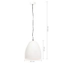 INDUSTRIALNA LAMPA WISZĄCA 25 W BIAŁA OKRĄGŁA 42CM E27