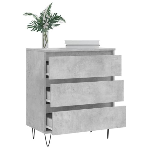 KOMODA SZAROŚĆ BETONU 60X35X70CM MATERIAŁ DREWNOPOCHODNY
