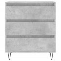 KOMODA SZAROŚĆ BETONU 60X35X70CM MATERIAŁ DREWNOPOCHODNY