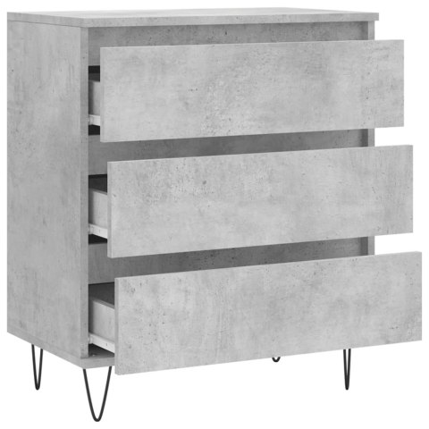 KOMODA SZAROŚĆ BETONU 60X35X70CM MATERIAŁ DREWNOPOCHODNY