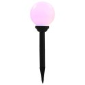 KULISTE LAMPY SOLARNE DO OGRODU 4 SZT. LED 15CM RGB