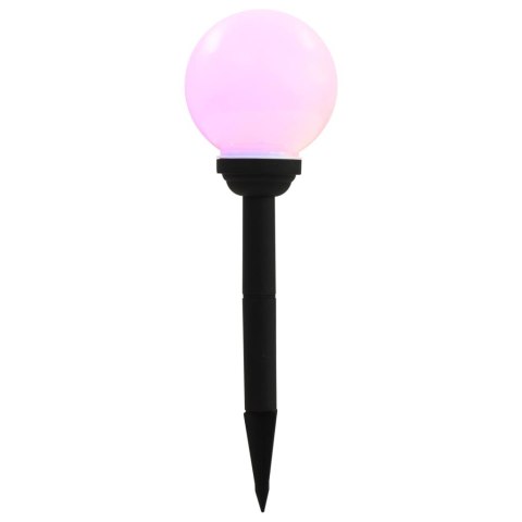 KULISTE LAMPY SOLARNE DO OGRODU 4 SZT. LED 15CM RGB