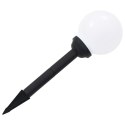 KULISTE LAMPY SOLARNE DO OGRODU 4 SZT. LED 15CM RGB