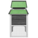 KURNIK SZARY 186,5X58,5X113CM LITE DREWNO SOSNOWE