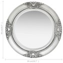 LUSTRO ŚCIENNE W STYLU BAROKOWYM 50CM SREBRNE
