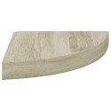 NAROŻNA PÓŁKA ŚCIENNA KOLOR DĘBOWY 25X25X3,8CM MDF
