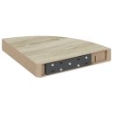 NAROŻNA PÓŁKA ŚCIENNA KOLOR DĘBOWY 25X25X3,8CM MDF