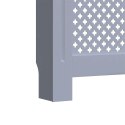 OSŁONA NA KALORYFER GRZEJNIK ANTRACYTOWA 152X19X81,5CM MDF
