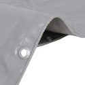 PLANDEKA PŁACHTA 650 G/M² 4X4M SZARA
