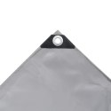 PLANDEKA PŁACHTA 650 G/M² 4X4M SZARA