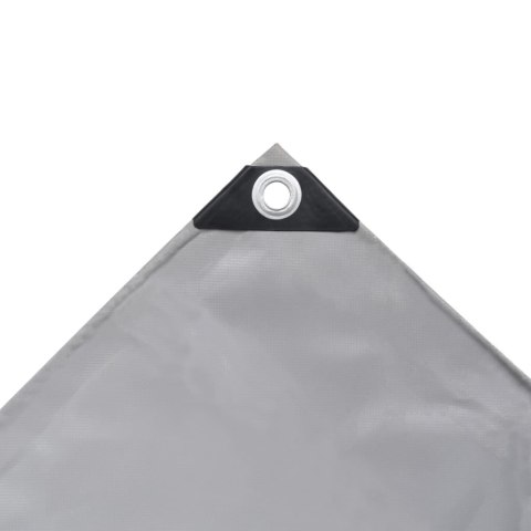 PLANDEKA PŁACHTA 650 G/M² 4X4M SZARA