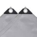 PLANDEKA PŁACHTA 650 G/M² 4X4M SZARA